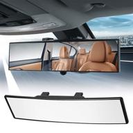 🔍 12-дюймовое зеркало заднего вида с панорамным обзором для крепления внутри салона | конвексное широкоугольное зеркало заднего вида для автомобиля | чистый оттенок | эффективное устранение слепых зон логотип