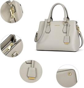 img 1 attached to 👜 BOSTANTEN Leather Designer Women's Handbags & Wallets - Shoulder Crossbody Satchels