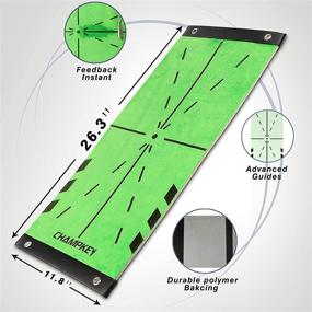 img 3 attached to 🏌️ Enhance Your Golf Swing: CHAMPKEY 12" 24" Impact Golf Mat with Swing Path Analysis, Foam Balls & Fixing Pins