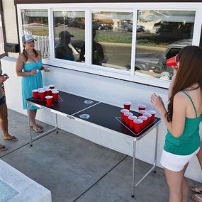 img 1 attached to 🍻 6-Foot Portable Folding Beer Pong / Flip Cup Table with 6 Balls Included - GoPong