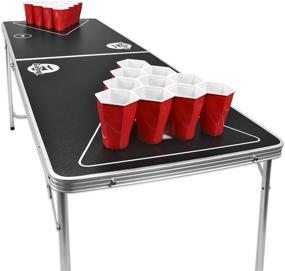 img 3 attached to 🍻 6-Foot Portable Folding Beer Pong / Flip Cup Table with 6 Balls Included - GoPong