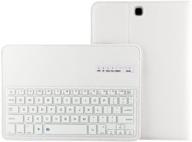 🔤 lrufodya keyboard case for tab a 8.0 inch-2015 model tablet: detachable pu leather wireless keyboard stand case/cover for samsung taba 8.0 t350, white logo