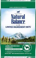 🐶 top-rated natural balance limited ingredient diet adult dry dog food with healthy grains - rich protein choices include salmon, duck, lamb, beef, or chicken logo