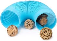 🐹 niteangel fun tunnel with 3 pack play balls: ideal for guinea pigs, chinchillas, rats, and dwarf rabbits - boost your pet's excitement! logo