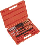 universal ctooltool 42-piece thread chaser set for rethreading repair - fractional and metric thread restorer kit logo