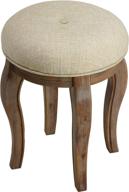 🏠 cortesi home ottoman 18" driftwood beige: chic and versatile footrest for home décor bliss logo