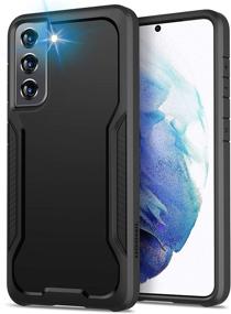 img 4 attached to 📱 Hoomil Shockproof Samsung Galaxy S21 Case, Military Grade Drop Test, Protective Rugged Hard Case with Raised Edges, Slim Design for Galaxy S21 5G, Black