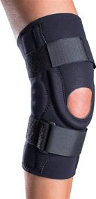 img 4 attached to 🏋️ DonJoy Performer Hinged Patella Stabilizer Knee Brace: Optimal Neoprene Support for Active Individuals