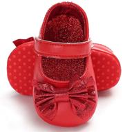 👟 non slip baby girls' shoes with bowknot for toddler walkers - flats logo