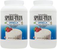 🌱 naturesplus spiru-tein, vanilla - plant-based protein shake (5 lb, pack of 2) - non-gmo, vegetarian, gluten free - 134 servings in total logo