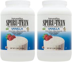 img 4 attached to 🌱 NaturesPlus SPIRU-TEIN, Vanilla - Plant-Based Protein Shake (5 lb, Pack of 2) - Non-GMO, Vegetarian, Gluten Free - 134 Servings in Total