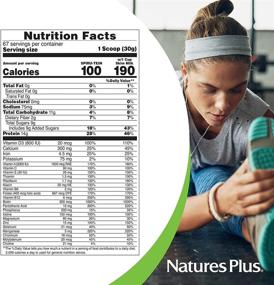 img 1 attached to 🌱 NaturesPlus SPIRU-TEIN, Vanilla - Plant-Based Protein Shake (5 lb, Pack of 2) - Non-GMO, Vegetarian, Gluten Free - 134 Servings in Total