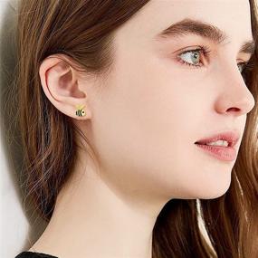 img 1 attached to 💎 Sparkling Waysles Earrings: Exquisite Sterling Silver Jewelry for Stylish Girls