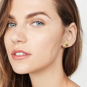 img 2 attached to 💎 Sparkling Waysles Earrings: Exquisite Sterling Silver Jewelry for Stylish Girls