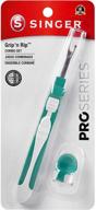 singer grip n rip seam ripper: 6-inch teal tool for precision seam removal logo