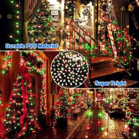 img 3 attached to 🎄 ROADAYLY 1000LED Ультраяркая светодиодная гирлянда на случай Рождества – 394 фута наружных феерических светодиодных гирлянд для украшения новогодней елки