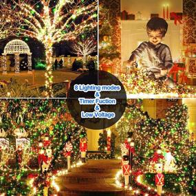 img 1 attached to 🎄 ROADAYLY 1000LED Ультраяркая светодиодная гирлянда на случай Рождества – 394 фута наружных феерических светодиодных гирлянд для украшения новогодней елки