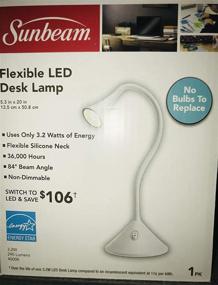 img 2 attached to White Sunbeam Flexible Desk Lamp