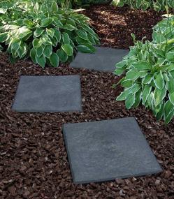 img 1 attached to Multy Industries Multy Home MT5100000 4-Pack Stomp Stone: Versatile 12x12-Inch Slate Pavers for Easy Outdoor Landscaping