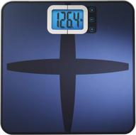 📊 instatrack blue digital fat/bmi bathroom scale: high precision sensors, large display & accurate measurement of body water, muscle mass, calorie estimator logo