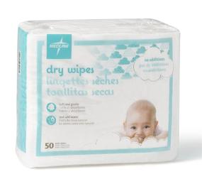 img 2 attached to 👶 Medline Babysoft: Gentle Disposable Dry Cleansing Cloths (Case of 500) - Ideal for Sensitive Skin