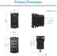 voltmeter digital battery monitor switches interior accessories logo