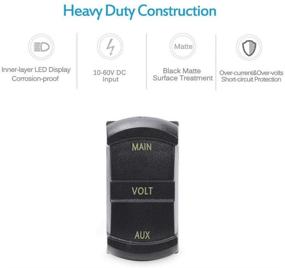 img 1 attached to Voltmeter Digital Battery Monitor Switches Interior Accessories