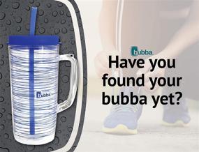 img 1 attached to 🧳 Bubba Envy Travel Thermal Mug, 48oz - Straw, Double Wall Insulated - Serenity Stripes - Ideal for Travel