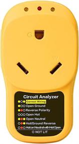 img 4 attached to RV Trailer Surge Protector Adapter - 30 Amp, 3-Prong Plug Circuit Analyzer Power Inlet with LED Light (Gold)