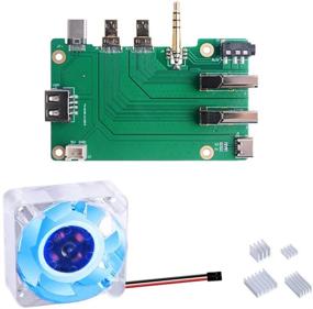 img 2 attached to Набор для медиаплеера GeeekPi Raspberry Pi с платой расширения, вентилятором и радиаторами - усилите свой Raspberry Pi 4 Model B!