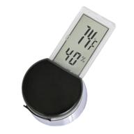 digital reptile thermometer and humidity gauge: terrarium tank monitor with suction cup for pet rearing box logo
