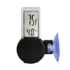 img 1 attached to Digital Reptile Thermometer and Humidity Gauge: Terrarium Tank Monitor with Suction Cup for Pet Rearing Box