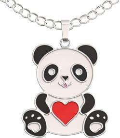 img 3 attached to Happiness-inducing Panda Necklace Gift – Adorable Panda Heart Pendant – Enchanting Jewelry for Women, Teens, Girls, and Kids – with Thoughtful Message Card