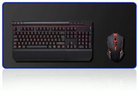 img 4 attached to 🖱️ SEO-Optimized Stanaway Non-Slip Wide Extended Gaming Large Mouse and Keyboard Pad with Stitched Edges - 2018 Edition (Blue)