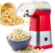 🍿 1200w electric hot air popcorn maker with measuring cups - 98% pop rate, bpa-free | fast 2-minute popper for birthdays & movie nights логотип