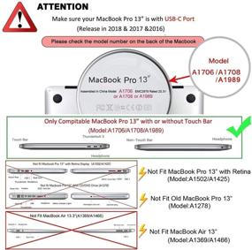 img 2 attached to Compatible MacBook Model A1706 A1708 Laptop Accessories