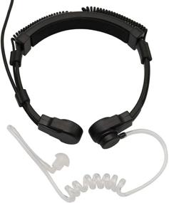 img 1 attached to 🎧 Covert Acoustic Tube Tactical Walkie Talkies Earpiece Headset with Finger PTT and Flexible Throat Mic Microphone. Compatible with Retevis H-777, Baofeng UV-5R 666S 777S 888S, Kenwood Pro-Talk XLS 2pin.