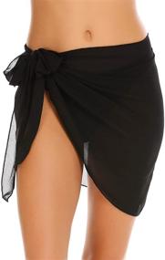 img 4 attached to Ekouaer Womens Sarong Chiffon Swimwear Women's Clothing and Swimsuits & Cover Ups