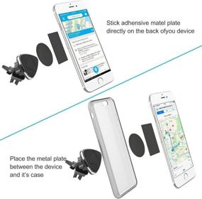 img 2 attached to 📱 Ultimate Magnetic Air Vent Car Phone Mount - Upgraded Version - Universal Holder for Any Smartphone - Convenient Cell Phone Holder - Secure Vent Mount for Your Car