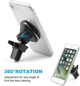 img 1 attached to 📱 Ultimate Magnetic Air Vent Car Phone Mount - Upgraded Version - Universal Holder for Any Smartphone - Convenient Cell Phone Holder - Secure Vent Mount for Your Car