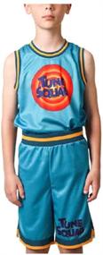 img 1 attached to Youth Boys Space Jam Tune Squad Basketball Costume Set for Cosplay and Sports