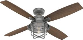 img 1 attached to 🌀 Casablanca Fan Company 50390 Port Royale Ceiling Fan, 52-inch, Matte Silver Finish