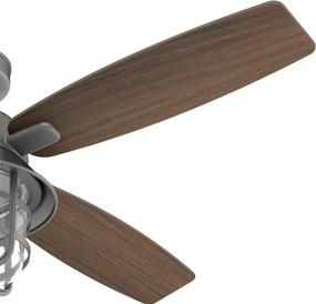 img 2 attached to 🌀 Casablanca Fan Company 50390 Port Royale Ceiling Fan, 52-inch, Matte Silver Finish