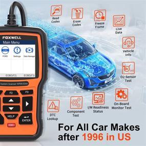 img 1 attached to FOXWELL NT510 Elite Scanner: Full System Diagnosis for Ford Lincoln Mercury, ABS Bleeding SRS EPB 🔧 TPMS DPF SAS TPS Battery Oil Reset OBD2 Scan Tool - Active Test HVAC 4WD Car Code Reader