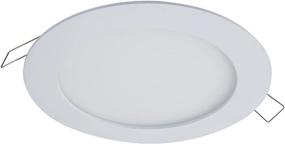 img 3 attached to Halo SMD6R6930WHDM SMD-DM Lens Round Integrated LED Surface Mount Recessed Downlight Trim, 3000K (No Can Needed), 6.2 Inches, White