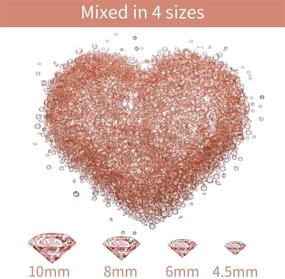 img 3 attached to 💎 Hicarer Acrylic Diamonds Clear Table Scatter Crystals for Vase Filler | Christmas, Wedding, Birthday Party Decorations (Rose Gold, 6000 Pieces)