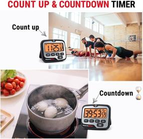 img 2 attached to Thermopro TM01 Kitchen Timers: Count Up/Countdown Digital Timer with Touch Backlit - Perfect for Cooking, Kids & Classroom Study