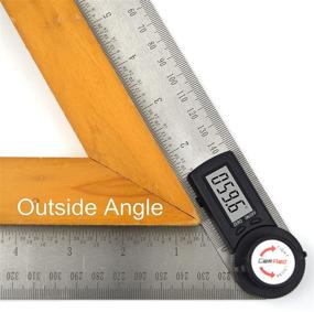 img 2 attached to 🔧 Precision and Durability Combined: GemRed Digital Finder Protractor Stainless