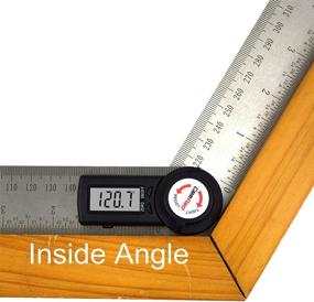 img 1 attached to 🔧 Precision and Durability Combined: GemRed Digital Finder Protractor Stainless
