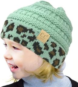 img 1 attached to Boys' Classic Slouch Beanie – Stretchy and Chunky Accessories for Trendy Style